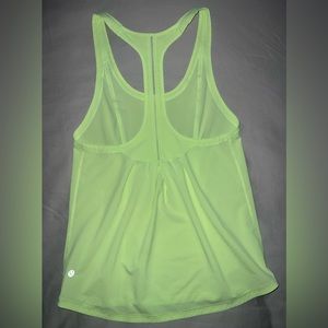 Lululemon tank soft neon yellow/green